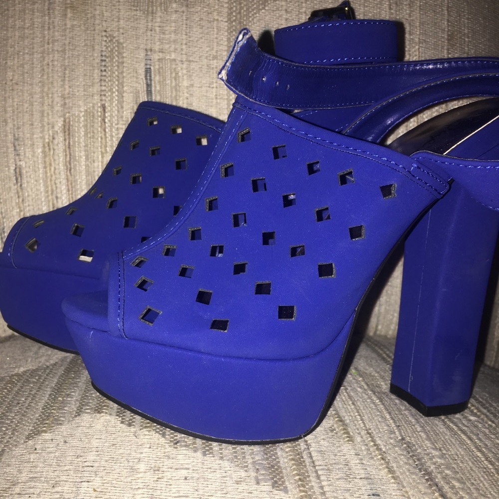 Blue High Heels